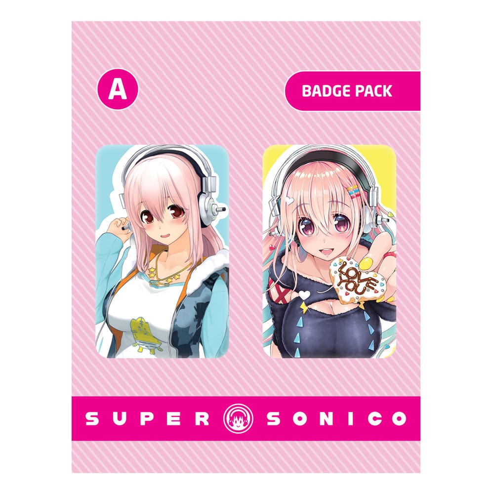 Super Sonico Pin Badges 2-Pack Set A Top Merken Winkel